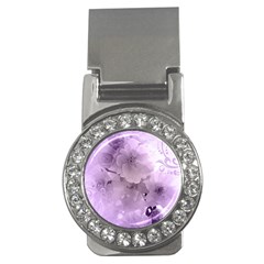 Wonderful Flowers In Soft Violet Colors Money Clips (cz)  by FantasyWorld7