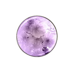 Wonderful Flowers In Soft Violet Colors Hat Clip Ball Marker (10 Pack) by FantasyWorld7