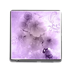 Wonderful Flowers In Soft Violet Colors Memory Card Reader (square 5 Slot) by FantasyWorld7