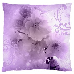 Wonderful Flowers In Soft Violet Colors Standard Flano Cushion Case (two Sides) by FantasyWorld7