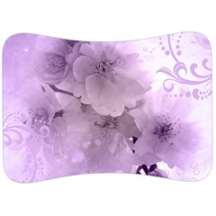 Wonderful Flowers In Soft Violet Colors Velour Seat Head Rest Cushion by FantasyWorld7