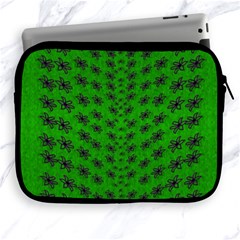 Forest Flowers In The Green Soft Ornate Nature Apple Ipad 2/3/4 Zipper Cases by pepitasart