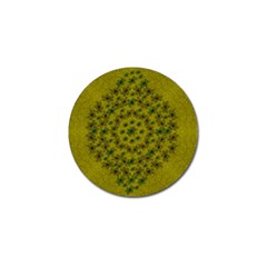 Flower Wreath In The Green Soft Yellow Nature Golf Ball Marker (10 Pack) by pepitasart