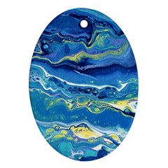 Sunlit Waters Ornament (oval) by lwdstudio