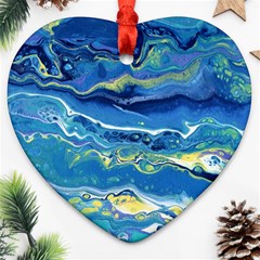 Sunlit Waters Ornament (Heart)