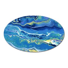 Sunlit Waters Oval Magnet by lwdstudio