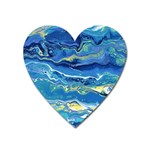 Sunlit Waters Heart Magnet Front