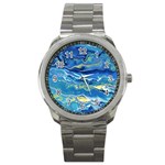 Sunlit Waters Sport Metal Watch Front