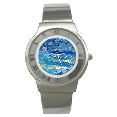 Sunlit Waters Stainless Steel Watch by lwdstudio