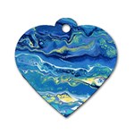 Sunlit Waters Dog Tag Heart (One Side) Front