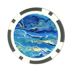 Sunlit Waters Poker Chip Card Guard