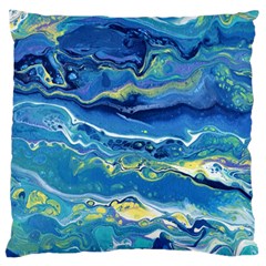 Sunlit Waters Large Flano Cushion Case (One Side)