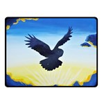 Sunset Owl Double Sided Fleece Blanket (Small)  45 x34  Blanket Front