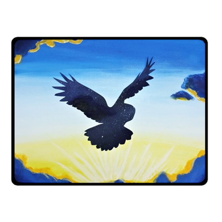 Sunset Owl Double Sided Fleece Blanket (Small) 