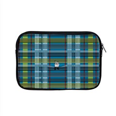 Playing With Plaid Kitten (blue) Pattern Apple Macbook Pro 15  Zipper Case by emilyzragz