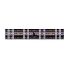 Playing With Plaid Kitten (purple) Halloween Pattern Flano Scarf (mini) by emilyzragz