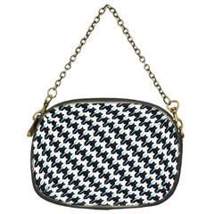 Massaging Kitties Houndstooth Pattern Chain Purse (one Side) by emilyzragz