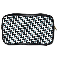 Massaging Kitties Houndstooth Pattern Toiletries Bag (one Side) by emilyzragz