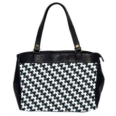 Massaging Kitties Houndstooth Pattern Oversize Office Handbag (2 Sides) by emilyzragz