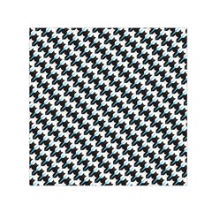 Massaging Kitties Houndstooth Pattern Small Satin Scarf (square) by emilyzragz