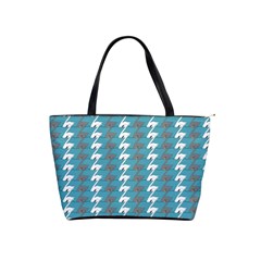 Swan Herd Houndstooth Pattern  Classic Shoulder Handbag by emilyzragz