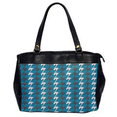 Swan Herd Houndstooth Pattern  Oversize Office Handbag by emilyzragz