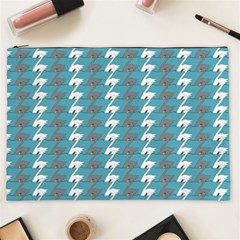 Swan Herd Houndstooth Pattern  Cosmetic Bag (xxl) by emilyzragz