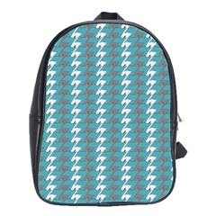 Swan Herd Houndstooth Pattern  School Bag (xl) by emilyzragz