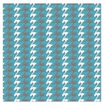 Swan Herd Houndstooth Pattern  Large Satin Scarf (Square) Front