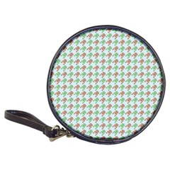 Amphibians Hopping Houndstooth Pattern Classic 20-cd Wallets by emilyzragz