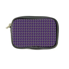 Luv Machine Robot Houndstooth Pattern (purple) Coin Purse by emilyzragz