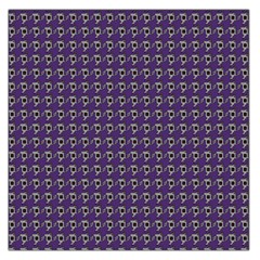 Luv Machine Robot Houndstooth Pattern (purple) Large Satin Scarf (square) by emilyzragz