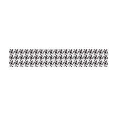 Luv Machine Robot Houndstooth Pattern Light Grey Flano Scarf (mini) by emilyzragz