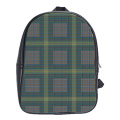 Plaid Pencil Crayon Pattern School Bag (large) by emilyzragz