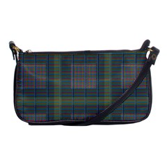 Plaid Pencil Crayon Pattern Shoulder Clutch Bag by emilyzragz