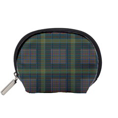 Plaid Pencil Crayon Pattern Accessory Pouch (small) by emilyzragz