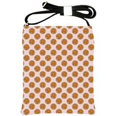 Waffle Polka Dot Pattern Shoulder Sling Bag by emilyzragz