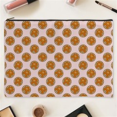 Waffle Polka Dot Pattern Cosmetic Bag (xxxl) by emilyzragz