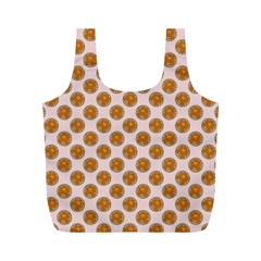 Waffle Polka Dot Pattern Full Print Recycle Bag (m) by emilyzragz