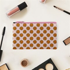 Waffle Polka Dot Pattern Cosmetic Bag (xs) by emilyzragz