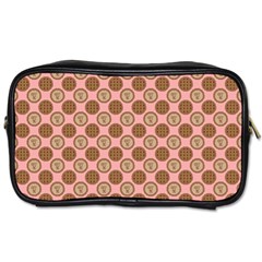 Qt Pie Polka Dot Pattern Toiletries Bag (one Side) by emilyzragz