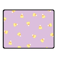 Candy Corn (purple) Fleece Blanket (small) by JessisArt