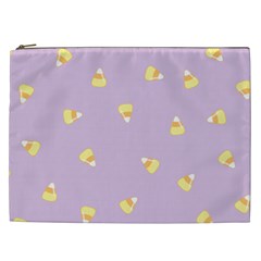 Candy Corn (purple) Cosmetic Bag (xxl)