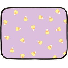 Candy Corn (purple) Fleece Blanket (mini) by JessisArt