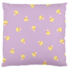 Candy Corn (purple) Large Cushion Case (one Side) by JessisArt