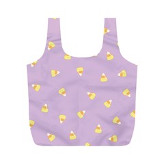 Candy Corn (purple) Full Print Recycle Bag (m) by JessisArt