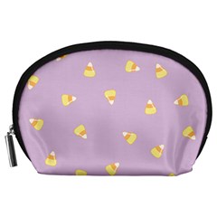 Candy Corn (purple) Accessory Pouch (large) by JessisArt