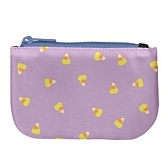 Candy Corn (purple) Large Coin Purse by JessisArt