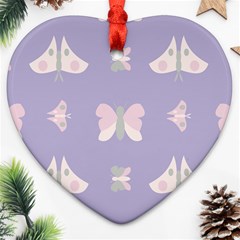 Butterfly Butterflies Merry Girls Ornament (Heart)