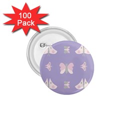 Butterfly Butterflies Merry Girls 1.75  Buttons (100 pack) 